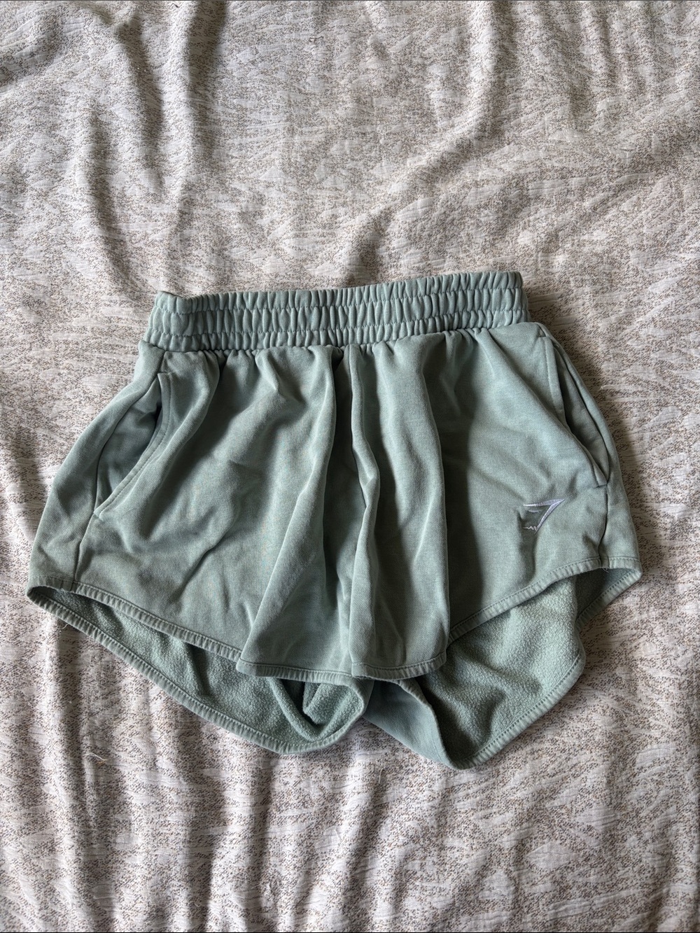 Gymshark Women's Sage Green Athletic Shorts
